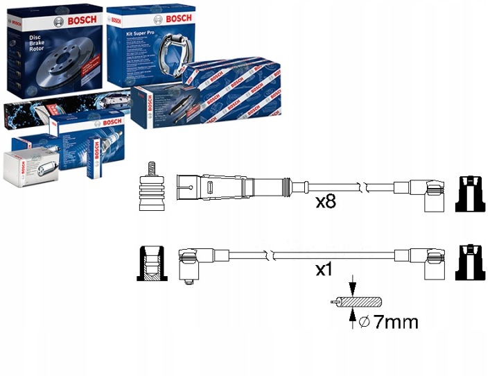 KIT FILS D'ALLUMAGE BOSCH 0 986 356 334