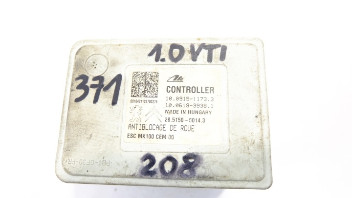 PEUGEOT 208 1.0 VTI POMPE ABS 9801661280
