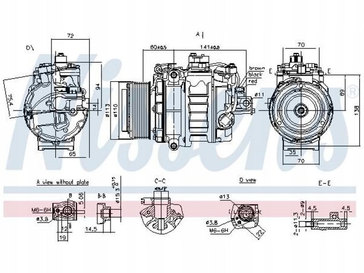 COMPRESSEUR DU CLIMATISEUR BMW 6 F12 3.0 11-18 F13 3.0 11-17 F06 3.0 12-18 photo 2 - milautoparts-fr.ukrlive.com