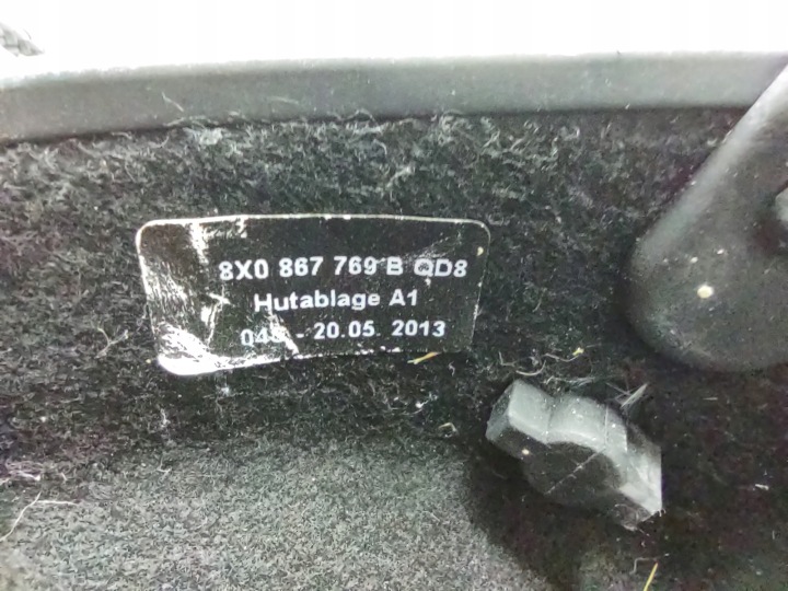 ÉTAGÈRE ARRIÈRE 8X0867769B AUDI A1 8X 3/5 PORTES 2010-2018R. ORIGINAL