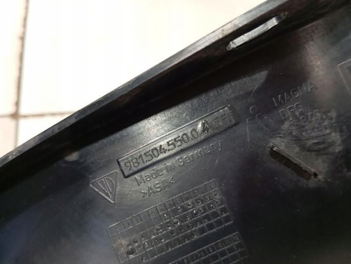 PORSCHE CAYMAN 981 MOULURE LATÉRALE DROITE 98150466206 SEUILS DROIT