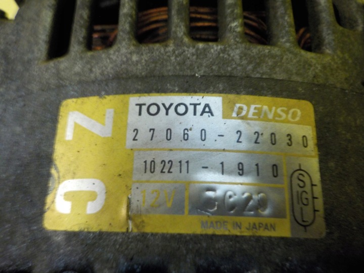 CELICA VII AVENSIS 1.8 VVTI 03R 143KM ALTERNATEUR 27060-22030 102211-1910