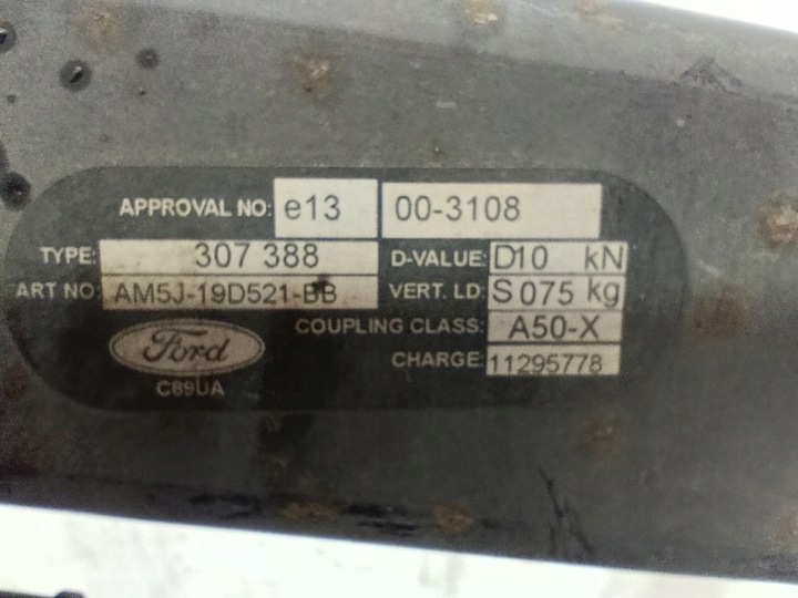CROCHET ATTELAGE FORD C-MAX II AM5J-19521-BB 307388 C89UA