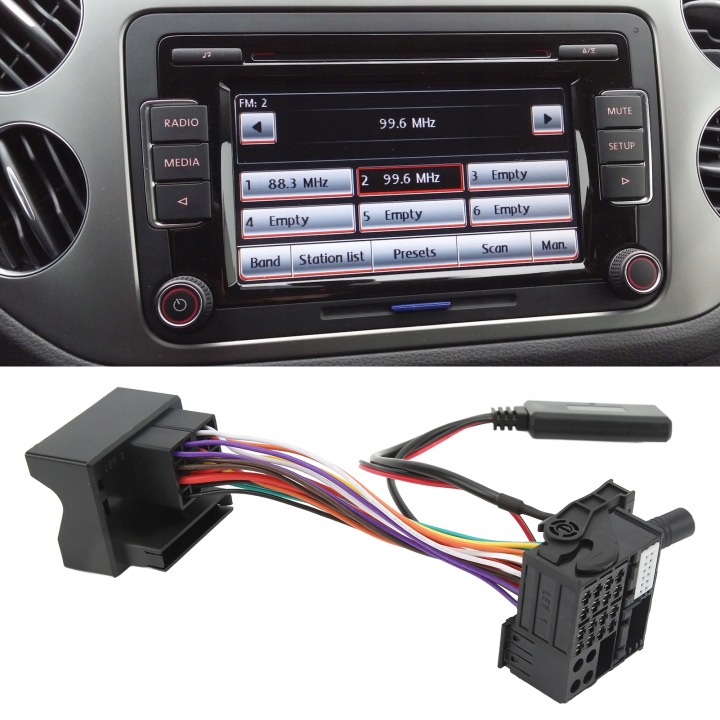 ADAPTATEUR ENTRÉE AUDIO AUX BLUETOOTH 5.0 FIL MICROPHONE VERS RNS310 RNS315