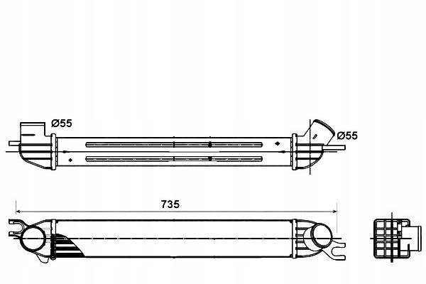 NRF 30303-NRF INTERCOOLER 