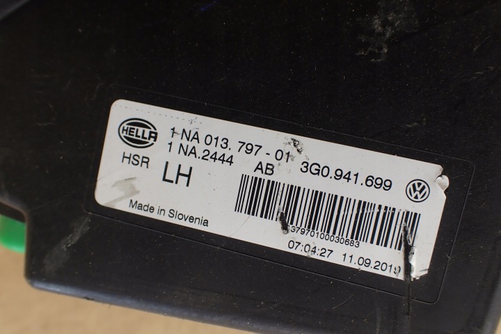 PHARES ANTIBROUILLARD LED GAUCHE AVANT VOLKSWAGEN VW PASSAT B8 3G0941699 EUROPE