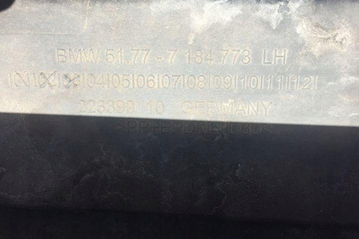 NADKLADKA SEUIL GAUCHE BMW 5 (F10) 7184773 2.0L DIESEL 135KW 2013
