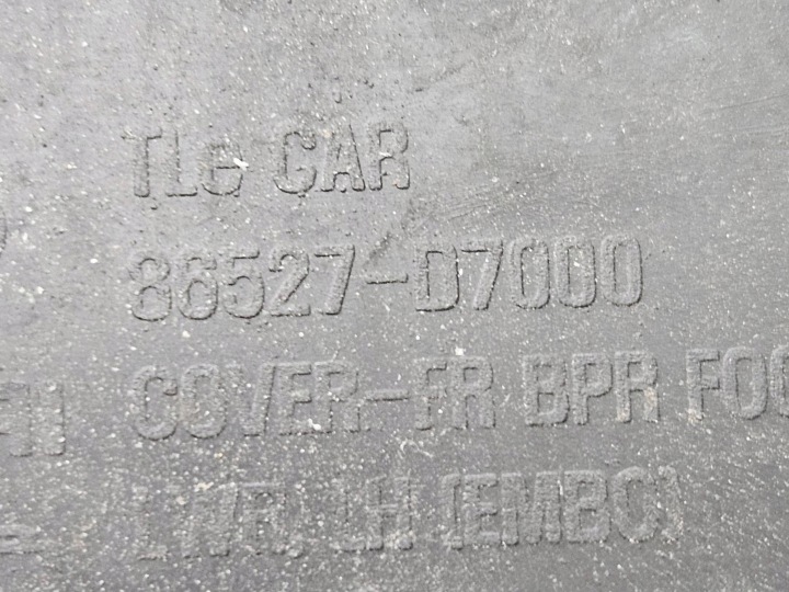 MOULURE PARE-CHOCS AVANT AVANT CÔTÉ GAUCHE HYUNDAI TUCSON TL 86527D7000