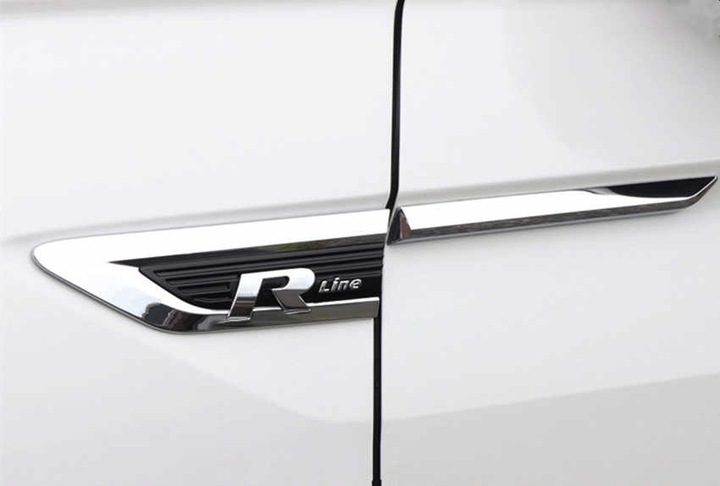 VW R LINE RLINE EMBLEMA LOGOTIPO ZNAK TIGUAN MK II 