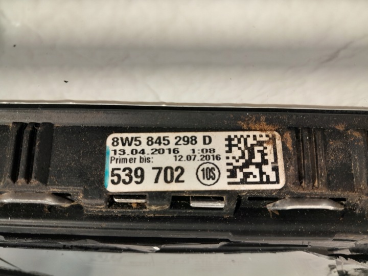 AUDI A4 B9 VITRE CARROSSERIE DROIT ARRIÈRE 2015 8W5845298D
