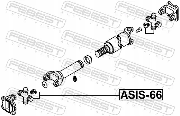 FEBEST CRUCE DE EJE DE ACCIONAMIENTO ASIS-66 