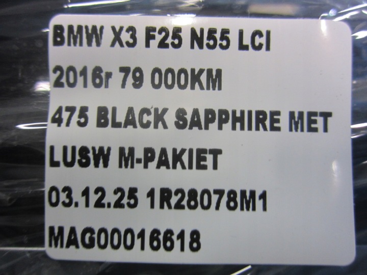 BMW X3 F25 BAGUETTES INTERNE DÉCORS CHÂSSIS TUNNELS FINELINE 9302215 LIFT