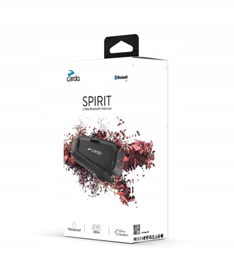 INTERKOM MOTOCIKLINIS CARDO SPIRIT 1 ŠALMAS BLUETOOTH nuotrauka 2