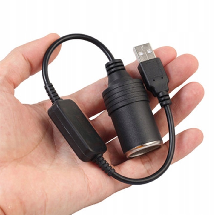 ADAPTER CONVERTER USB CONNECTOR CIGARETTE LIGHTER 12V 