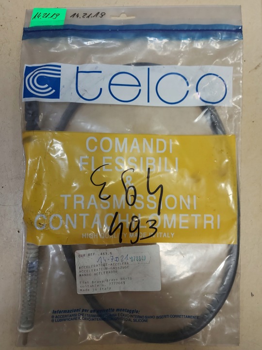 CÂBLE GAZ FIAT BRAVA, BRAVO I 1.9D 95-01R., 463.5 CÂBLE GAZ FIAT