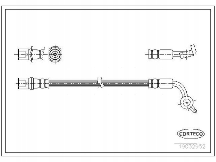 CABLE IZQUIERDO PARTE DELANTERA CORTECO 19032952 