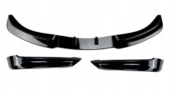 BMW E90 E91 2005-2008 BRIDA DE PARAGOLPES DELANTERO SPLITTER NEGRO LUSTRE 