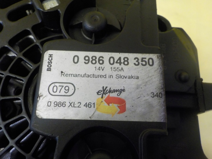 BMW E90 325I E60 X3 Z4 2.5 B 218 KM 07R N52 ALTERNATEUR 0986048350