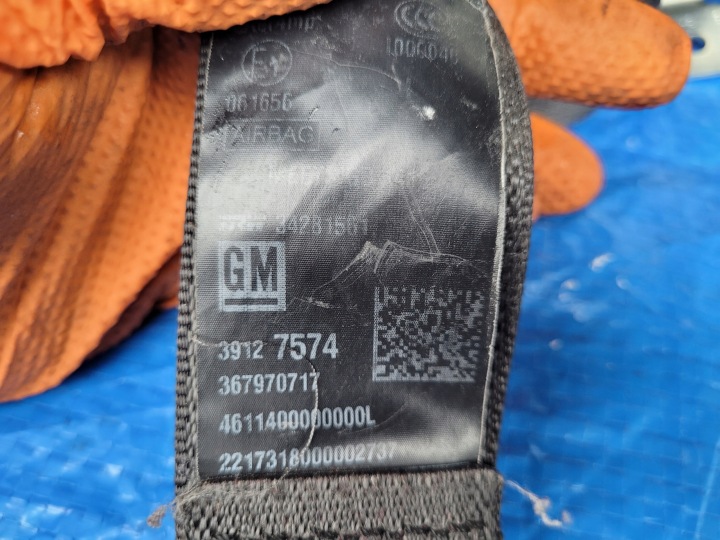 OPEL-CZESCI ASTRA K TENDEUR GAUCHE AVANT COURROIE CONDUCTEUR EUROPE 39127574