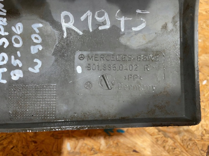 MERCEDES SPRINTER I 1 W901 95-06 ANGLE DROIT PARE-CHOCS ARRIÈRE ARRIÈRE