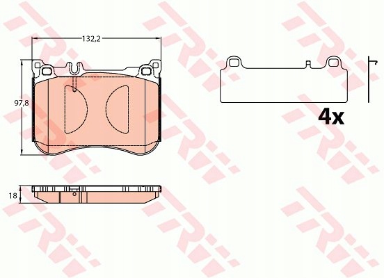 PADS HAM. DB P. W222- C217 13- 