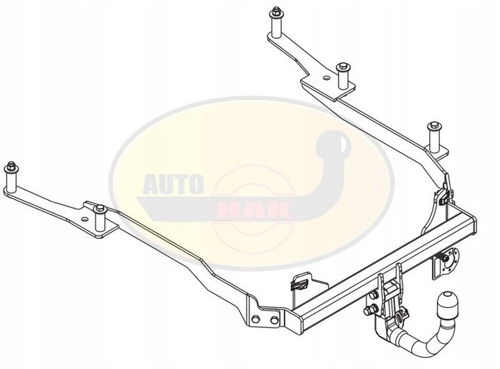 BARRA DE REMOLQUE GANCHO DE REMOLQUE + MÓDULO PEUGEOT 607 2000- 