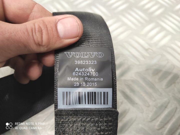 COURROIES CEINTURE DE SÉCURITÉ ARRIÈRE JEU VOLVO S60 V60