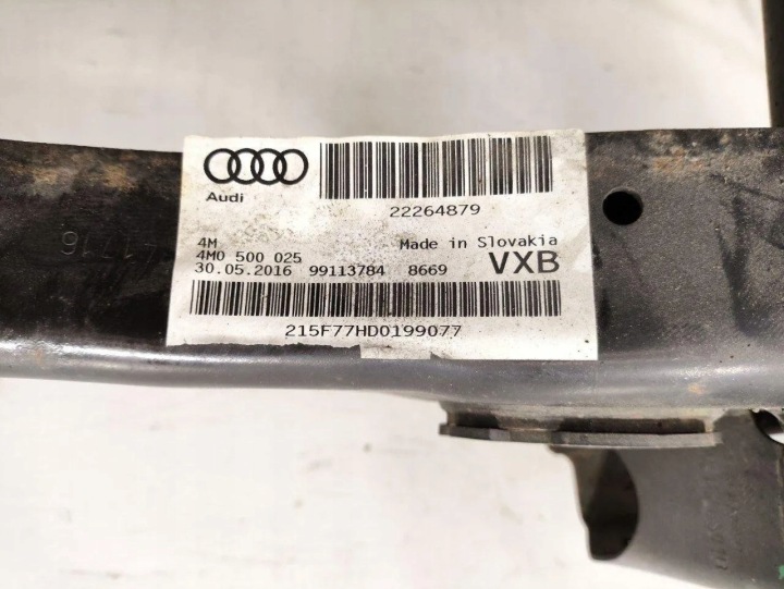 CHÂSSIS ARRIÈRE AUDI Q7 (4M) 4M0505563F GASOLINE 245KW 2017