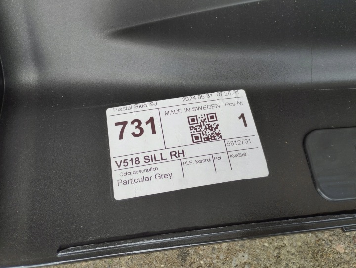 SEUIL MOULURE REVÊTEMENT DROITE GAUCHE VOLVO XC90 II 15-^ 31672371 31672370