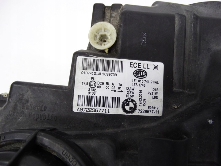 BMW 1 F20 2011-2015 PHARE GAUCHE BI-XENON NON ADAPTATIF LED 7229677 ORIGINALE