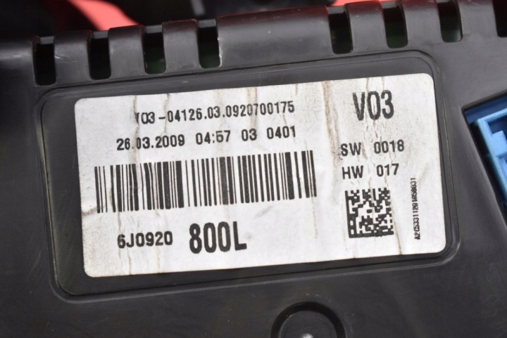 COMPTEUR TABLEAU DE BORD EUROPE 6J0920800L SEAT IBIZA 4 IV 1.4 TDI 80 KM 08-12