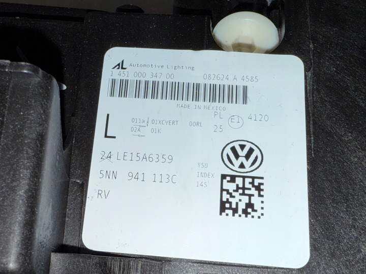 VW TIGUAN ALLSPACE COMPLET LED PHARE GAUCHE USINE NEUF 5NN941113C