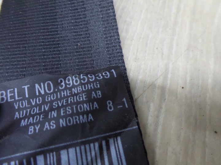 VOLVO V70 III XC70 06-16 CEINTURE DE SÉCURITÉ ARRIÈRE GAUCHE 39859391