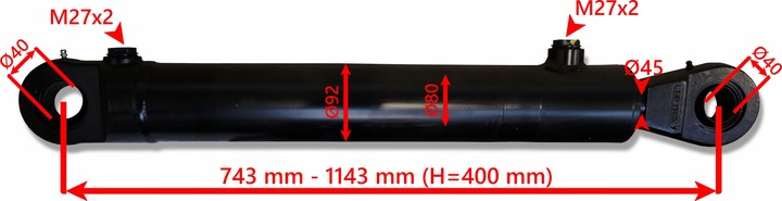 POTENTE AMORTIGUADOR HYDR. WYSIEGNIKA TROLL 400 