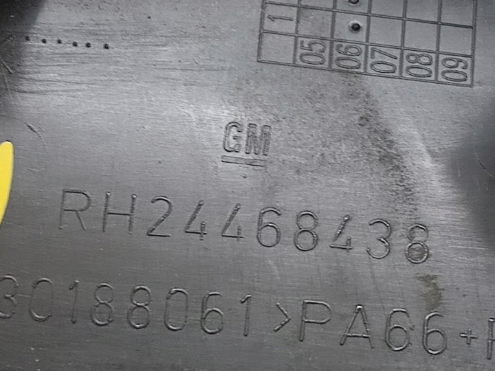 PROTECTION TRIANGLE HAUT-PARLEURS OPEL OE 24468438