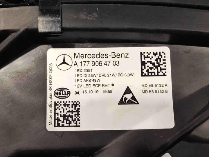 MERCEDES A-KLASA W177 A177 COMPLET LED HIGH PERFORMANC A1779064703 A1779060101
