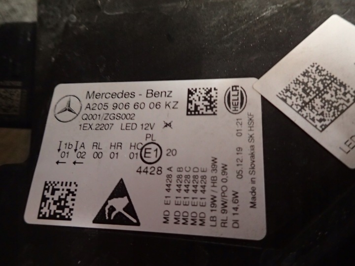 PHARE PHARES MERCEDES C CLASSE W205 COMPLET LED LIFT