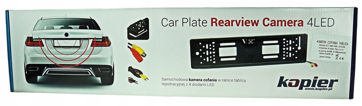 CÁMARA RETROVISOR W RAMCE TABLAS REJESTRACYJNEJ DIODO LUMINOSO LED 