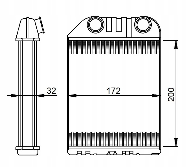 CHAUFFAGE OPEL VECTRA B 95- NRF 54287 ÉCHANGEUR DE CHALEUR CHAUFFAGE