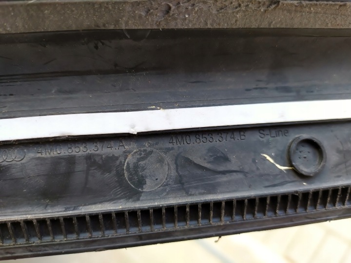 AUDI Q7 4M BAGUETTES SEUIL S-LINE 4M0853373B