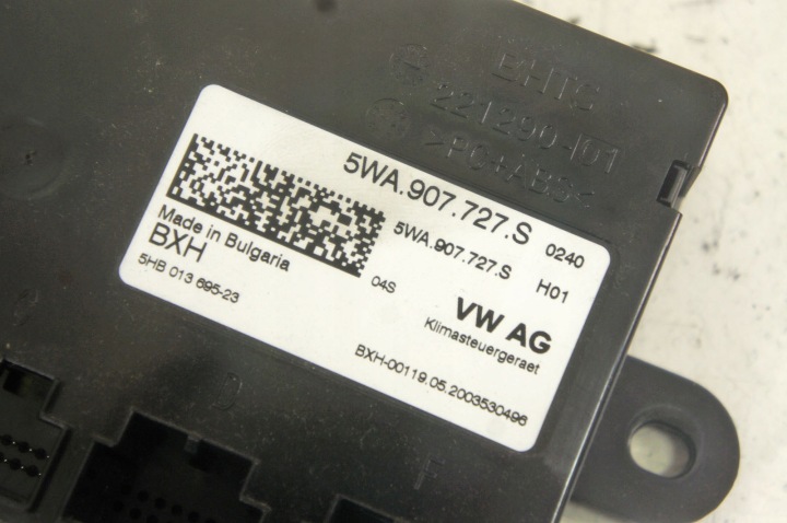 TH179 SKODA OCTAVIA IV MODULE CONTRÔLEUR CLIMATISATION 5WA907727S AR