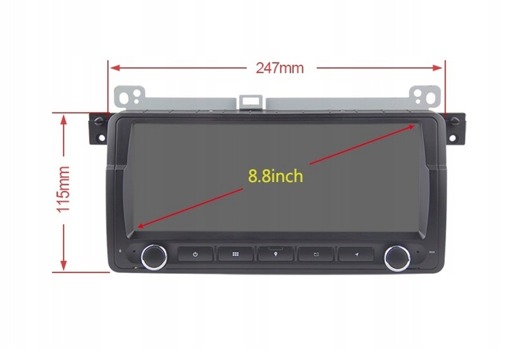 RADIO FM RDS DAB+ FUNIONABILIDAD ANDROID GPS NAWI MP3 MP4 WIFI USB BMW E46 ROVER 75 