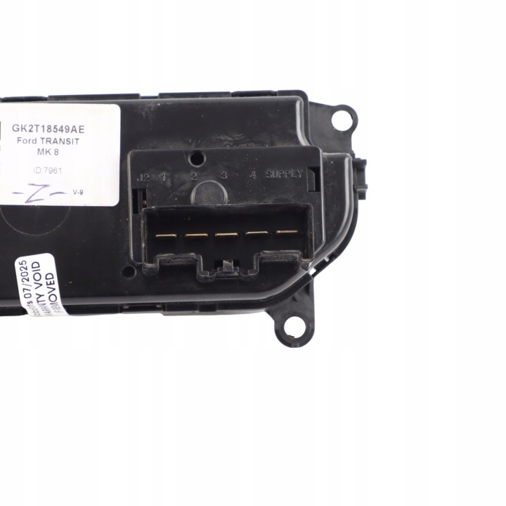 FORD TRANSIT MK8 VI PANNEAU COMMANDE CLIMATISATION GK2T18549AE