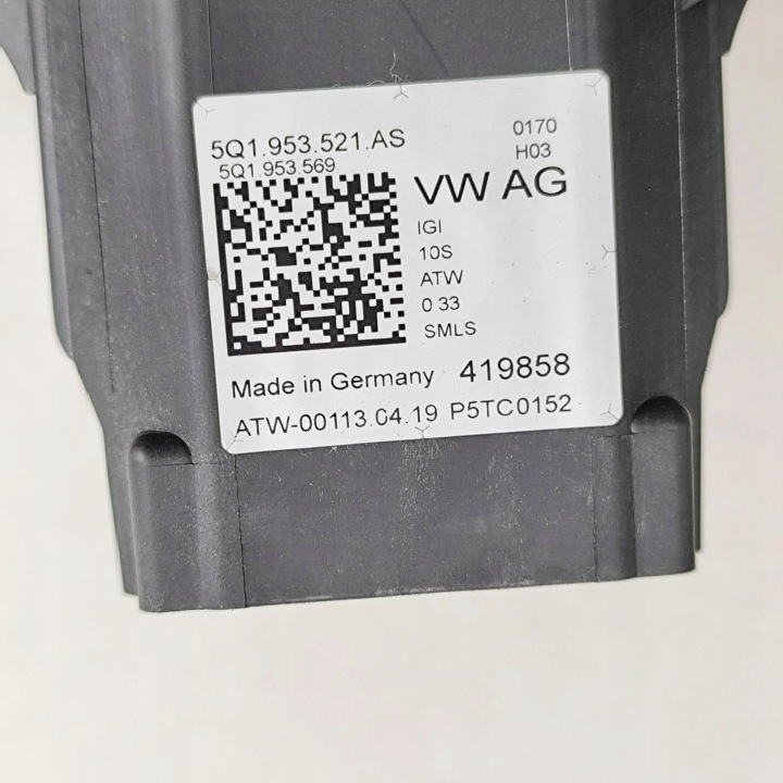 VOLKSWAGEN PASSAT B8 2019 MANETTE COMMUTATEUR CLIGNOTANTS