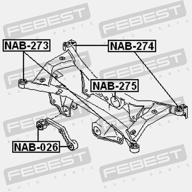 MANCHON PONT NISSAN DROIT X-TRAIL 01-13