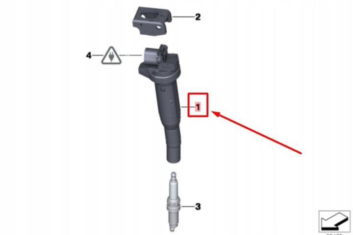 BOBINE ALLUMAGE BMW 3 E90 12138616153 8616153 3.0 ESSENCE 190 KWORYGINALNA