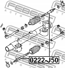 FEBEST BARRA KIEROWNICZY 0222-J50 