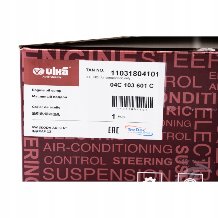 OE VAG CARTER HUILES VW POLO 1.0 15-
