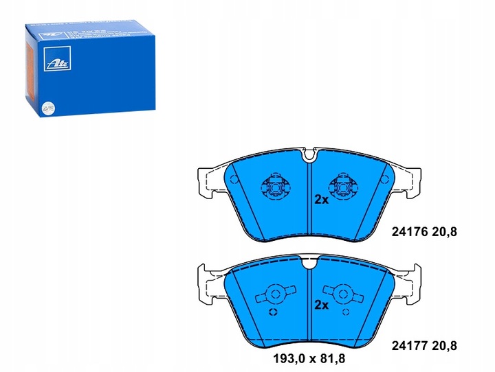 ZAPATAS DE FRENADO PARTE DELANTERA MERCEDES M W164 R W251 V251 6.2 01.06-12.11 