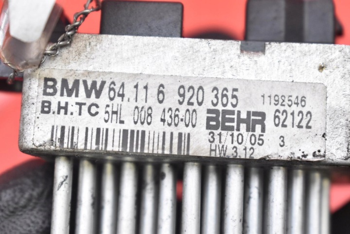 RÉSISTANCE CONDUIT D'AIR RÉSISTANCE RHÉOSTAT 6920365 BMW X3 E83 06-10